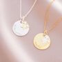 Sterling Silver Disc And Star Cluster Necklace, thumbnail 2 of 12