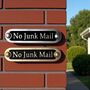 No Junk Mail Metal Door Sign Modern, thumbnail 1 of 6