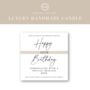 40th Birthday Personalised Amber Glass Candle Gift, thumbnail 5 of 5