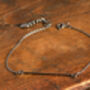 Minimalist Oxidised Sterling Silver Bar Bracelet, thumbnail 2 of 9