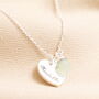 Personalised Heart And Bail Or Star Birthstone Charm Necklace, thumbnail 2 of 9