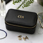 Recycled Unisex Personalised Luxury Leather Travel Jewellery Box, thumbnail 1 of 5