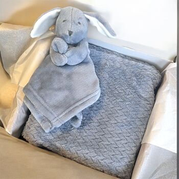 Personalised Pink Bunny Comforter And Blanket, 4 of 8