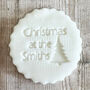 Personalised Christmas Tree Icing Embosser Cupcakes Biscuits, thumbnail 1 of 5
