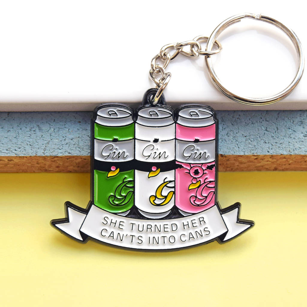 Funny Motivational Gin Keyring By Of Life And Lemons 6278