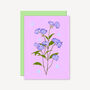 Delicate Floral Card Lilac, thumbnail 1 of 2