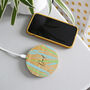 Personalised Bamboo Wireless Phone Charger For Dad, thumbnail 1 of 12