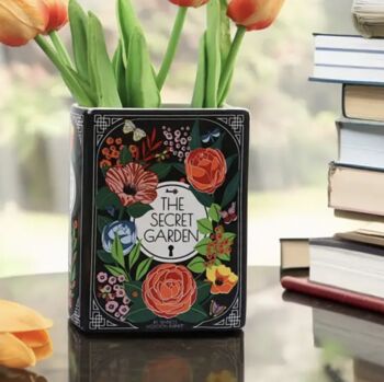 Porcelain Book Vase The Secret Garden, 2 of 3