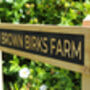 Engraved Oak House Sign With Painted Background, thumbnail 4 of 9