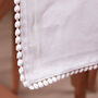 Marseille White French Knot Table Runner, thumbnail 3 of 4