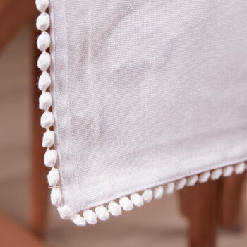 Marseille White French Knot Table Runner, 3 of 4