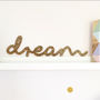 'Dream' Glitter Acrylic Sign, thumbnail 1 of 6