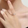 Sterling Silver Sparkly Cz Soft Ring, thumbnail 5 of 10