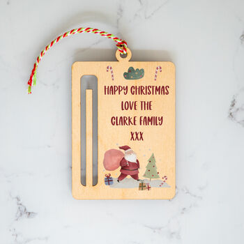 Personalised Christmas Money Holder Gift With Santa, 2 of 6