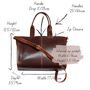 Oversized Leather Maxi Tote Bag, thumbnail 6 of 7