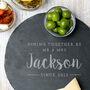 Personalised Dining Together Anniversary Cheeseboard, thumbnail 1 of 4