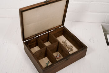 Stag Personalised Cufflink And Watch Box, 4 of 8