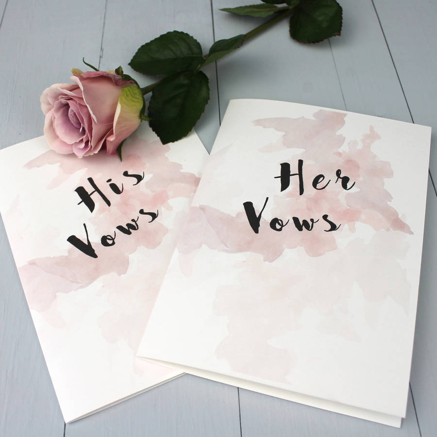 Personalised Wedding Vow Booklet By Beija Flor Studio Personalised Wedding Vow Booklet