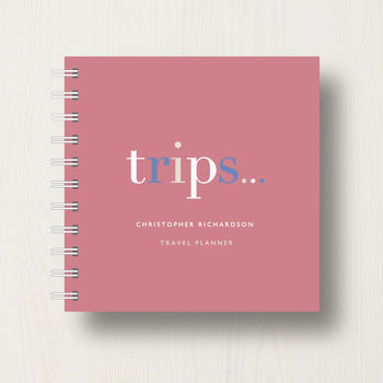 Personalised 'Trips' Small Notebook, 10 of 10