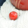 Cricket Ball Lapel Pin Badge, thumbnail 4 of 4