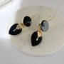 Black Onyx Deco Statement Earrings, thumbnail 7 of 8