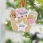 Personalised Baby's First Christmas Bauble Decoration, thumbnail 2 of 3