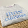 'Cuteness' Embroidered Birthday Sweatshirt, thumbnail 2 of 7