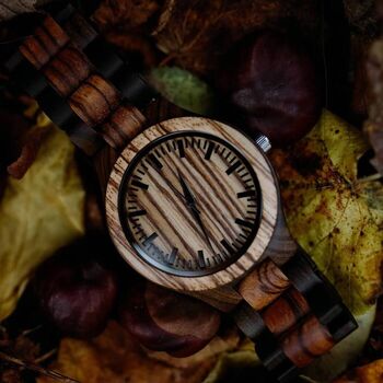 Personalised Wooden Watch For Men,Engraved Custom Watch, 7 of 10