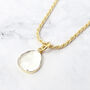 Statement White Topaz April Birthstone Rope Necklace, thumbnail 1 of 4