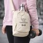 Personalised Gym Essentials Water Bottle Holder Bag For Gym, thumbnail 1 of 4