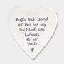 True Friends Footprints East Of India Porcelain Coaster, thumbnail 6 of 9