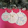 Personalised Oversize Wooden Bauble, thumbnail 3 of 8
