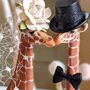 Personalised Wedding Giraffe Cake Toppers, thumbnail 2 of 5