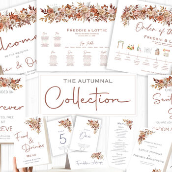 Wedding Invitation Autumnal Leaves, 5 of 6