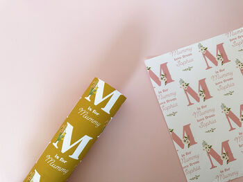 M Is For Mummy Personalised Mother's Day Wrapping Paper, 3 of 3
