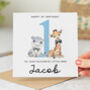 Personalised 1st Birthday Card 'Our Little Man', thumbnail 1 of 2