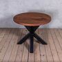 Clyde Oak Solid Wood Round Dining Table, thumbnail 3 of 4
