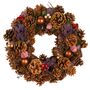Christmas Hyacinth Natural Door Wreath, thumbnail 2 of 9