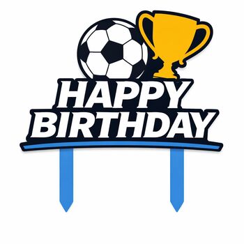 Football Club Themed Cake Topper, 3 of 6
