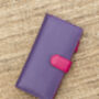 Purple And Multicolour Womans Leather Purse Wallet Rfid, thumbnail 4 of 12