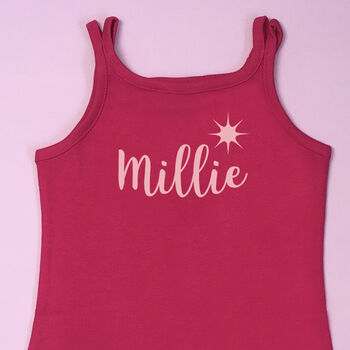 Girl's Personalised Name Dress, 4 of 12
