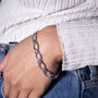 Stainless Steel Chunky Chain Bracelet, thumbnail 5 of 8