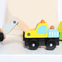 Wooden Construction Truck And Personalised Bag, thumbnail 4 of 6