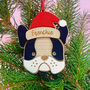 Personalised French Bulldog Christmas Tree Decoration, thumbnail 2 of 2