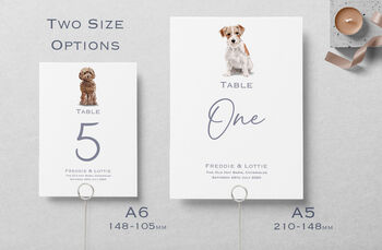 Dog Wedding Table Numbers, 2 of 8