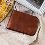 Personalised Classic Leather Bifold Wallet Four Slots, thumbnail 2 of 9