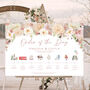 Wedding Order Of The Day Sign Boho Pampas Grass, thumbnail 4 of 10