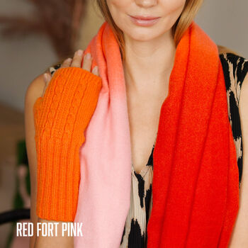 Personalised Ombre Gradient Cashmere Blend Scarf, 4 of 12
