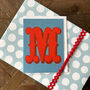 Mini M Alphabet Card, thumbnail 1 of 5