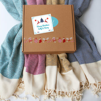 Personalised Cotton Handwoven Throw, Gift For Couples, 7 of 12